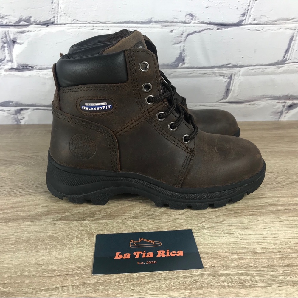 Skechers Steel Toe Relaxed Fit Work Boots